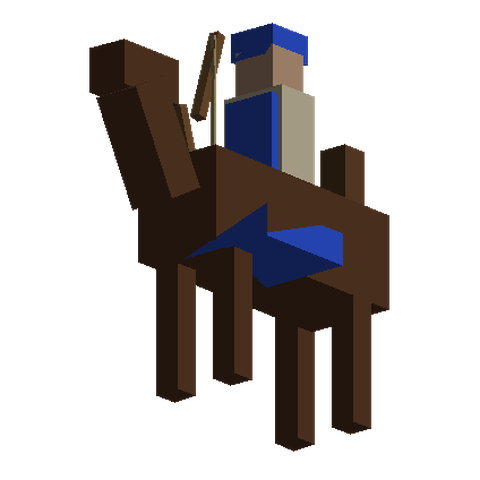 Horse Archers, blue army